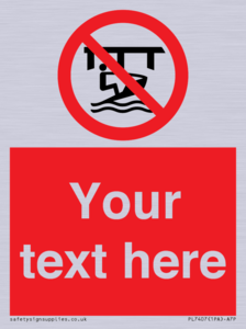 Custom Do not use watercraft in the vicinity of piers